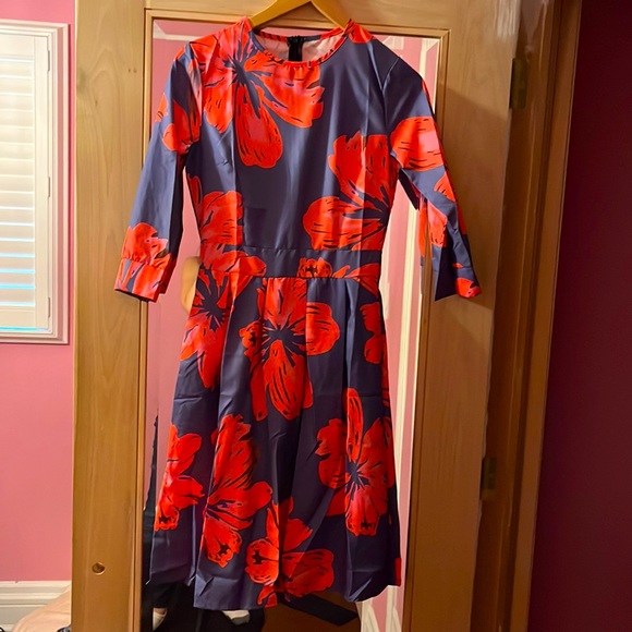 HOST PIC❣️New Formal Ruffle Sleeve Flowy Midi Dress Sz S - Picture 2 of 7